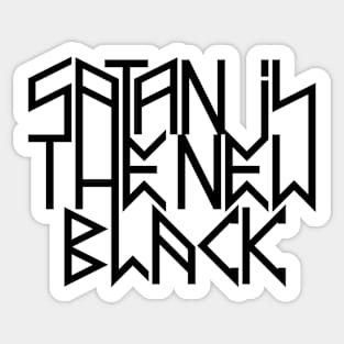 Satan is the new black No.3 (black) Sticker